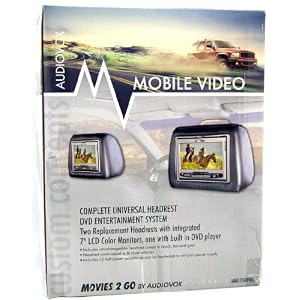 Pair of Brand New Audiobox Mmd7hrpkg Universal Headrests with 7 Tft Car Monitors Built in... by 