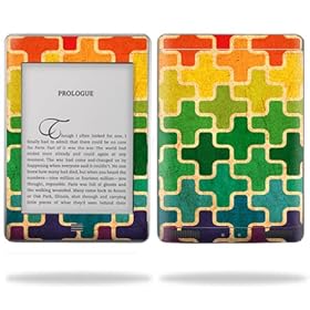 Protective Vinyl Skin Decal Cover for Amazon Kindle Touch Wi-Fi, 6 inch E Ink Display Tablet Color Swatch by 