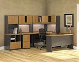 Modular Office Furniture Set 1 - Series A Natural Cherry Collection - Bush  ....