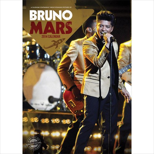 Bruno Mars A3 Calendar 2014 (Red Star)