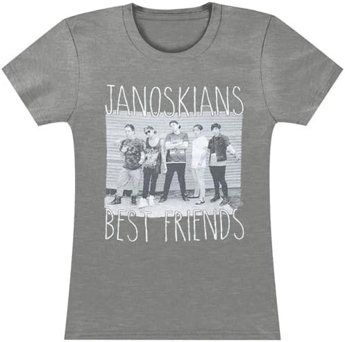 Janoskians Women's Best Friends Girls Jr Soft tee X-Large Grey