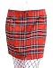 Black Pistol Pencil Mini Tartan Wool Red