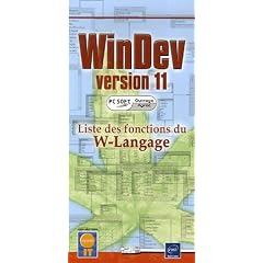 WinDev version 11 : Liste des fonctions du W-Langage