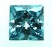 Princess Cut Loose Diamond (0.83 Ct, BLUE(IRRADIATED) Color ,SI2 Clarity)