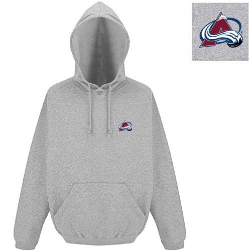 Colorado Avalanche NHL Goalie Pullover Hooded Sweatshirt (Gray)