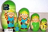 Russian Nesting Doll Bob the Builder 5 Pc / 7 in #7.104