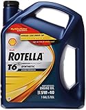 Shell Rotella (550019921) T6 5W-40 Full Synthetic, Heavy Duty Diesel Engine Oil (CJ-4) - 1 Gallon