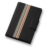 Leather Planner in Black with Sand Red Stripe by Truly Mom