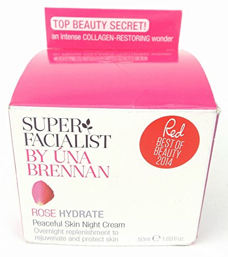 Super Facialist by Una Brennan Rose Hydrate Peaceful Skin Night Cream 1.69 Oz
