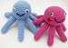 Baby Decor Crocheted Octopus Couple (100% Crocheted By Hand)