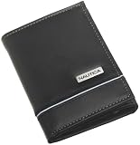 Nautica Men's Trifold Wallet, Black, One Size
