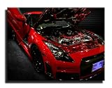 Produkt-Bild: Skyline Gt-R Motor, auf Leinwand, fertig gerahmt mit Keilrahmen, Kunstdruck, 100 x 70cm