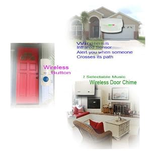 2 in 1 Wireless Door Bell and Driveway Patrol Alert