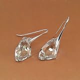 Swarovski - Crystal Silver Shadow 925 Boucles d'oreilles en argent sterling