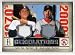 2008 SP Legendary Cuts Carlton Fisk and Jason Varitek Dual Game Used Jersey Baseball Card