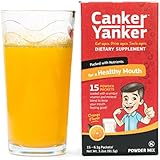 CankerYanker&reg; Canker Sore Treatment & Oral Pain Relief: Dietary Supplement - ProbBiotics Vitamin B12 C E L-Lysine Zinc Amino Acids Folate - Kosher Mouth Immune Support Remedy
