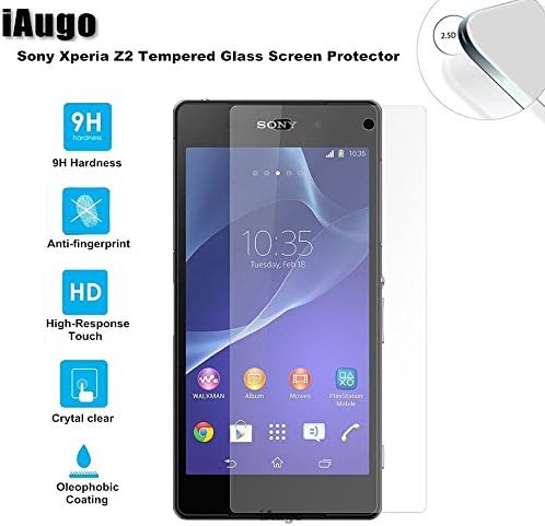 Tempered Glass Screen Protector for Sony Xperia Z2 (Front + Back),FavourabL® Ultra Thin 9H Hardness Perfect Anti-scratch/Shatterproof/ Oleophobic coating resists Fingerprint &amp; water &amp; oil resistant (Sony Xperia Z2)