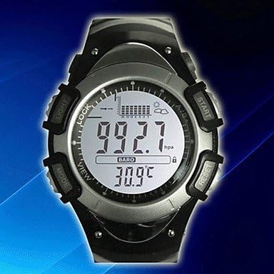 Sunroad Digital Fishing Barometer 3ATM Waterproof Wrist Watch Thermometer Altimeter Model FX702A New