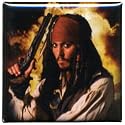 Pirates Of The Caribbean - Jack with Pistol Button