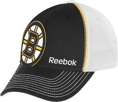 Boston Bruins NHL Reebok 2013 "Off Center" Structured Flex Hat