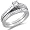 Size 4 - 10K White Gold Diamond Classic Traditional Ladies Bridal Engagement Ring with Matching Wedding Band Two 2 Ring Set - Solitaire Setting w/ Channel Invisible Set Princess Cut & Round Diamonds - (1/2 cttw)
