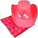 Pink Cowgirl Hat & Bandana Dress Up Set, Sheriff Badge Included