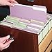 Smead Colored File Folder, 1/3-Cut Tab, Letter Size, Lavender, 100 per Box (12443)