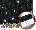 CZECH ENGLISH NETBOOK KEYBOARD STICKERS BLACK BACKGROUND