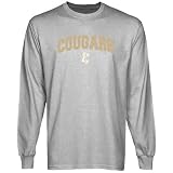 NCAA Charleston Cougars Ash Logo Arch Long Sleeve T-shirt-