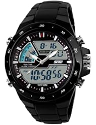 Fashion Sport Mens and Womens Analog-Digital Chronograph Watch SK-253