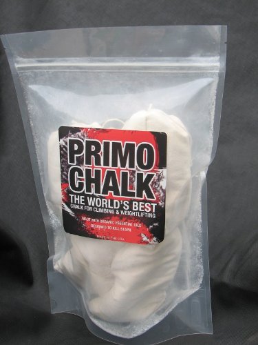 PrimoChalk - Competition-Quality Rock Climbing & Weightlifting Chalk - Anti-bacterial - Chalk Ball (Bag Includes 4 Chalk Balls) - Made in the USA - Featured in the 2010 Crossfit Games.