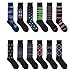DT 12 Pairs Men's Multi Color Printed Design Fashion Dress Socks Size10-13#MD1007F