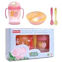 Rainforest First Weaning Set for Girls | Weaning Cup, Bowl and  Spoons