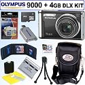 Olympus Stylus 9000 12 MP Digital Camera (Black) + 4GB Deluxe Accessory Kit