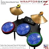 Stardust Blue Skin by WraptorSkinz fits Guitar Hero 4 World Tour Drum Set for Nintendo Wii, XBOX 360