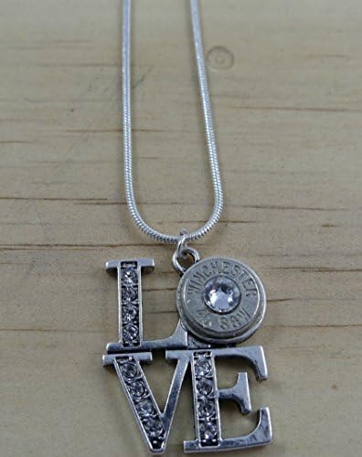Winchester 40 Caliber Bullet Love Necklace