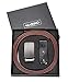 Marino Men’s Genuine Leather Ratchet Dress Belt With Automatic Buckle, Trim to Fit Enclosed in an Elegant Gift Box - Interlaced - Nut Brown - Adjustable from 28