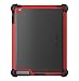 Ballistic Tough Jacket Case with Video Stand for iPad 2 (Released 2011) iPad 3 (Released 2012) and iPad 4 (Released 2013) - Retail Packaging - Black/Red (Not for iPad Air Models or iPad Released in 2017)