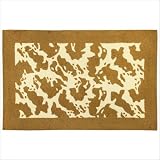 Accent Gov Ivory Gold Contemporary Rug Size: 1'9 x 2'9 by 