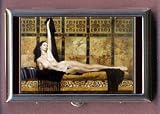PIN UP GIRL FINE ART BRUNETTE Coin, Mint or Pill Box: Made in USA!