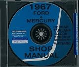 1967 FORD FAIRLANE FALCON MUSTANG RANCHERO MERCURY Shop Service Manual Book CD