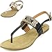 Alpine Swiss Womens Suede Lined Slingback T-Strap Rhinestone Sandals