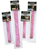 Outward Hound Pink Rhinestone Stretch Dog Collar Necklace - Small