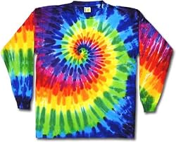 Tie Dye Mania Rainbow Swirl Tie-Dye Long Sleeve T