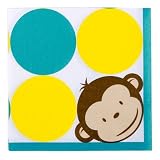 Mod Monkey Napkins (16) Party Supplies