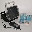 Solar Battery Charger, Charges 4 AA, AAA, C or D cells + 7 Volt Power Supply