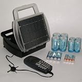 Solar Battery Charger, Charges 4 AA, AAA, C or D cells + 7 Volt Power Supply