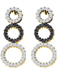 0.78CTW BLACK DIAMOND FASHION EARRING