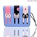 FXTXYMX Mini Wallets PU Leather Cat Coin Purse Card Holder for Teen Girls and Women