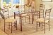 Glass Top Rectangular Dining Table